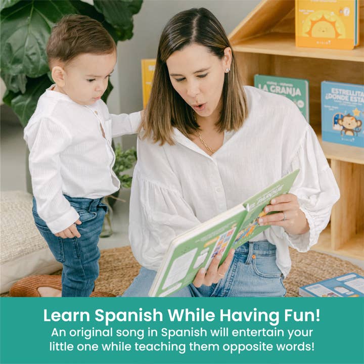 Binibi - Wholesale Book - Kids - Bilingual Music Book About Opposites: Opuestos en el parque