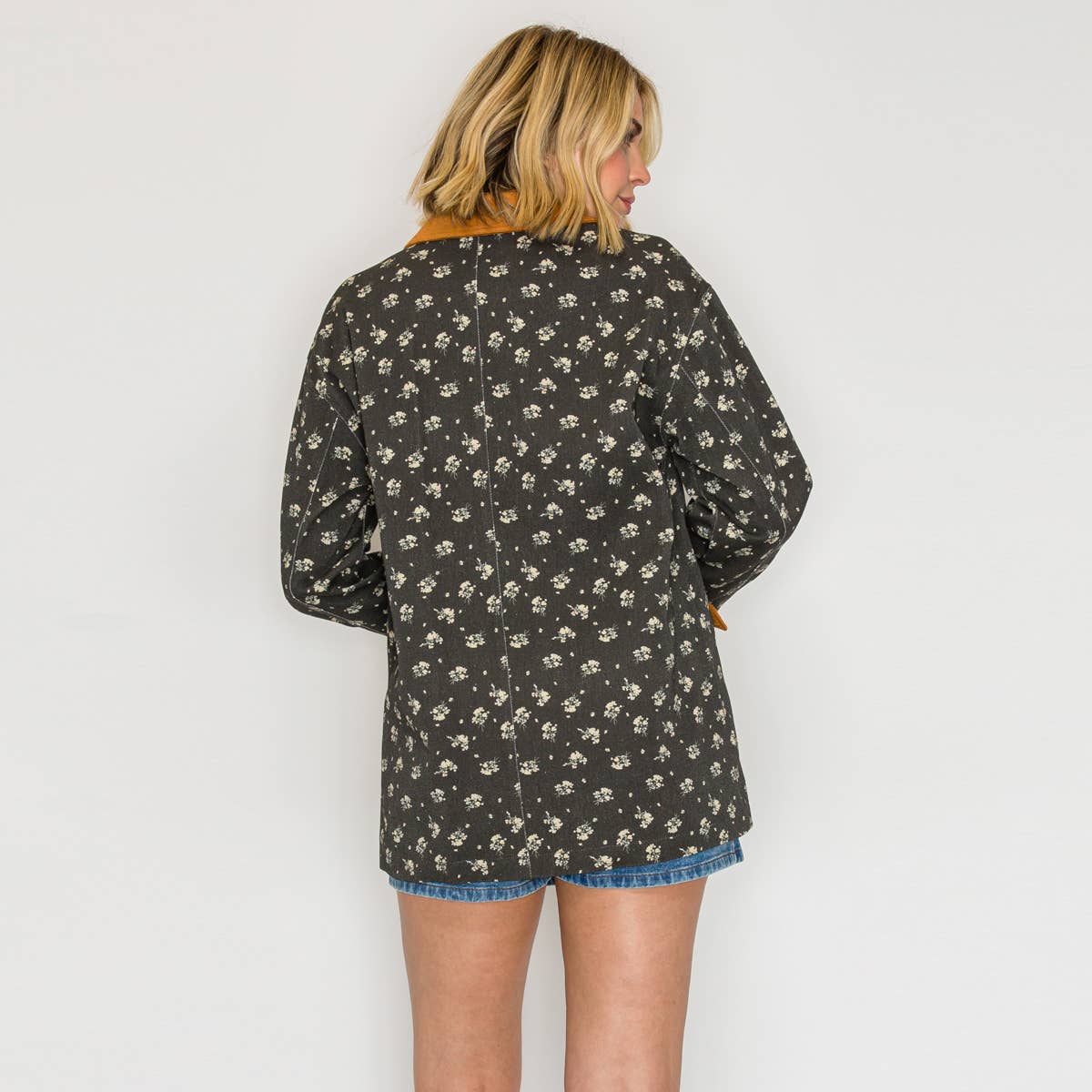 LoveWednesday – Blusão - Mulher por atacado – Casaco Acolchoado Floral Meadow Stroll - LWJ115912