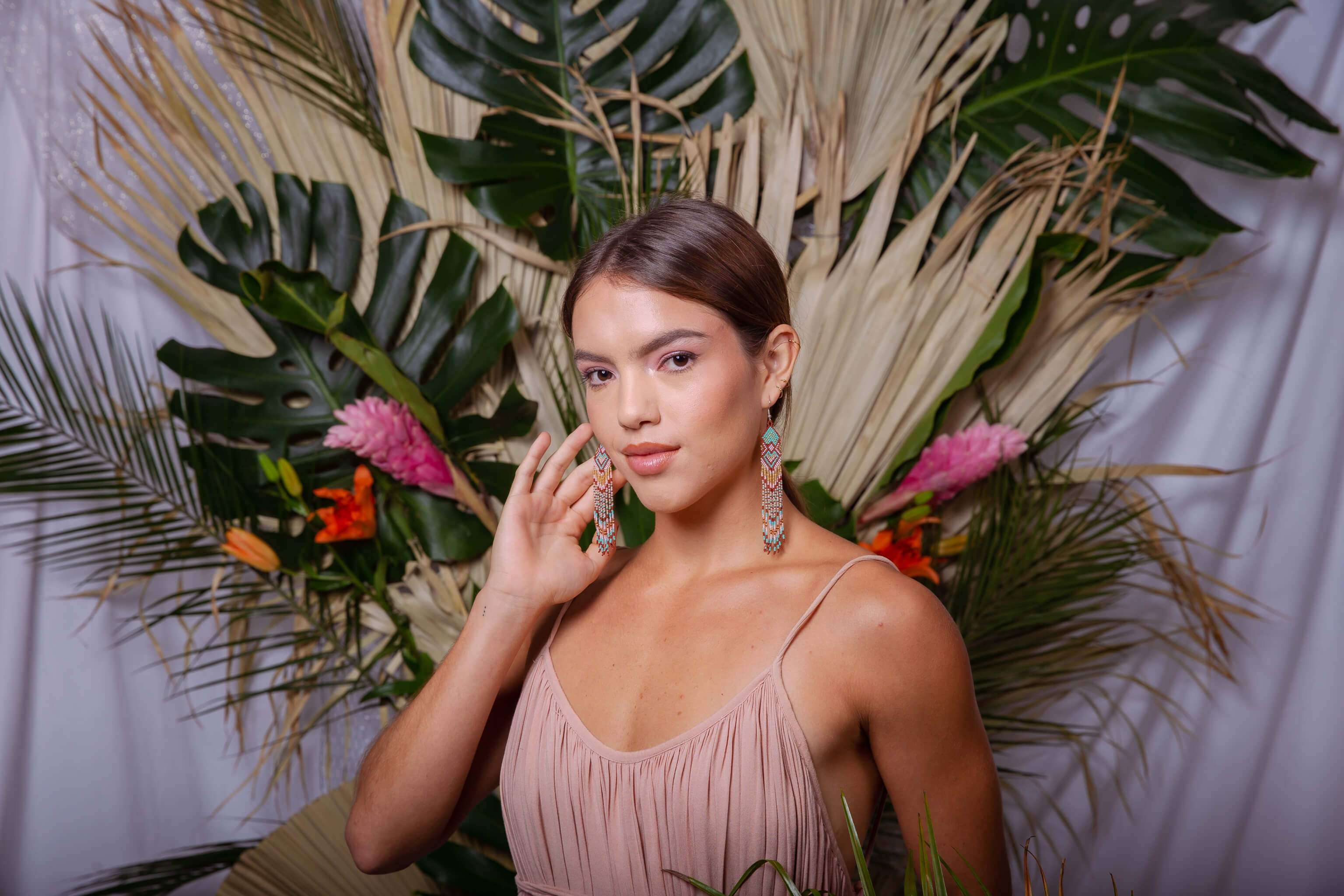 Mother Sierra - Wholesale Tassel Earrings - Burnt Sienna - Boho Handmade Native Beaded Earrings 1