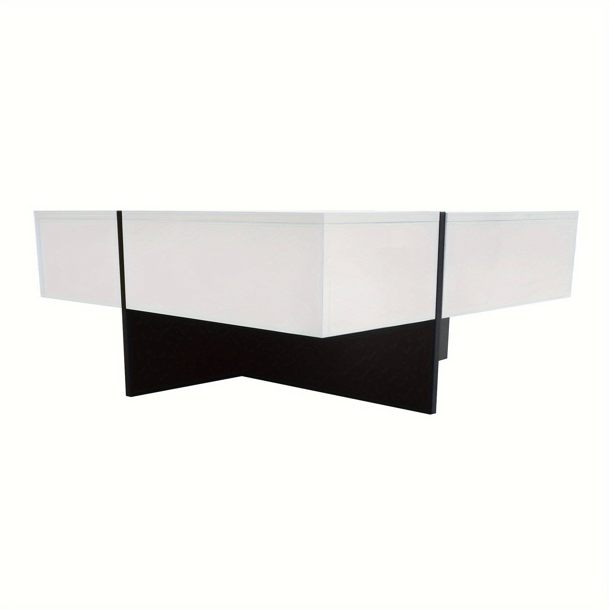 Volcanic Cult - Wholesale Coffee Table - Unique Design Coffee Table with 4 Hidden Storage Compartments, Square Cocktail Table with Extendable Sliding Tabletop, UV High-gloss Design Center Table for Living Room9