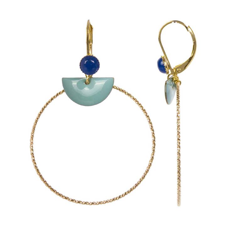 DEMI LUNE hoop øreringe for engroshandel hos NAODE Paris