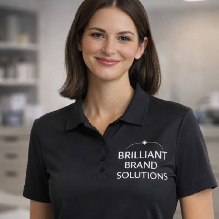 Women’s Oxford Polo Shirt - Printed for wholesale by Stollen Moments Wholesale