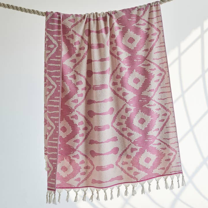 Native Terry Beach Bath Towels Spa Pool Turkish Oversize for wholesale by Kikoya