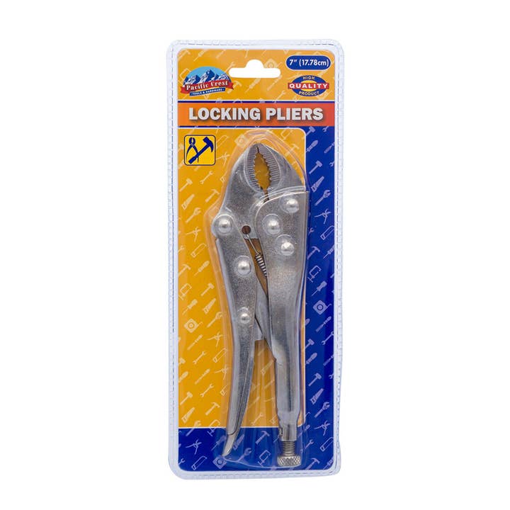 Deluxe Import Trading - Wholesale Tool set - Steel Silver Locking Pliers - 7''H