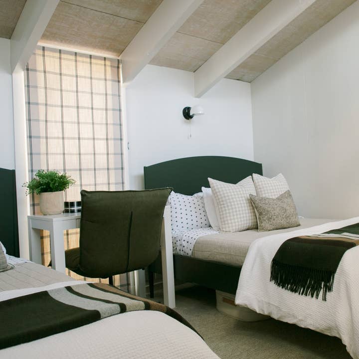 Linen & James - Wholesale Throw pillow cover - Roe | Ivory Tan Gingham Pillow Cover7