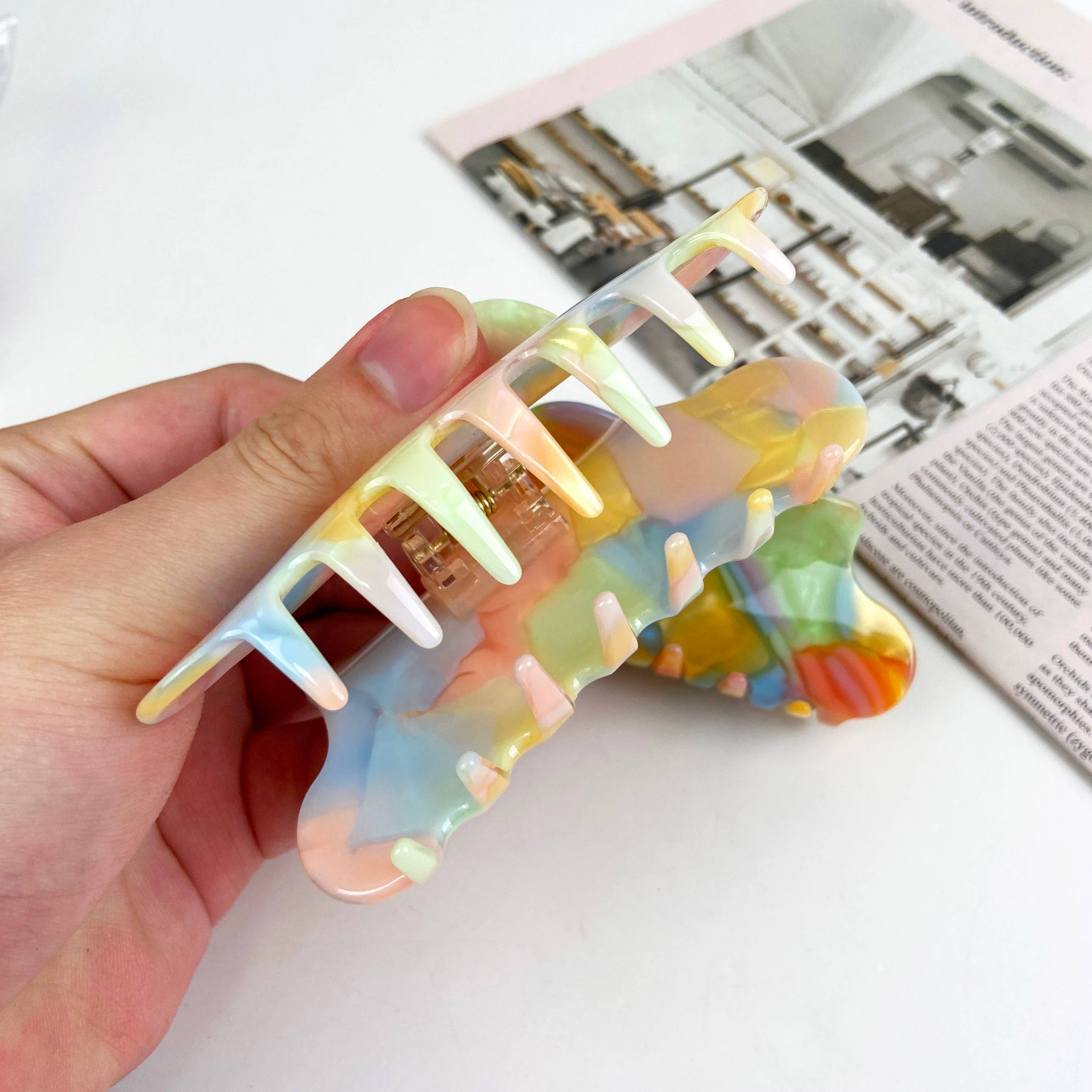 mildstyles - Wholesale Hair Clip - Women's - Acetate Colorful Claw Clip Cloud Hair Clips3