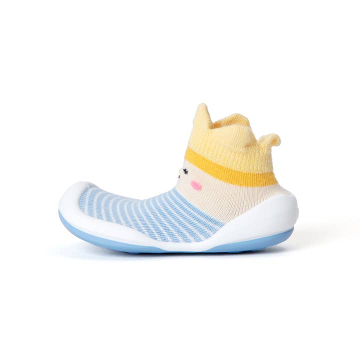 Little Bunny - Wholesale Crib Shoes - Baby - Komuello None Slip Shoe Kingdom Prince Crown Blue2