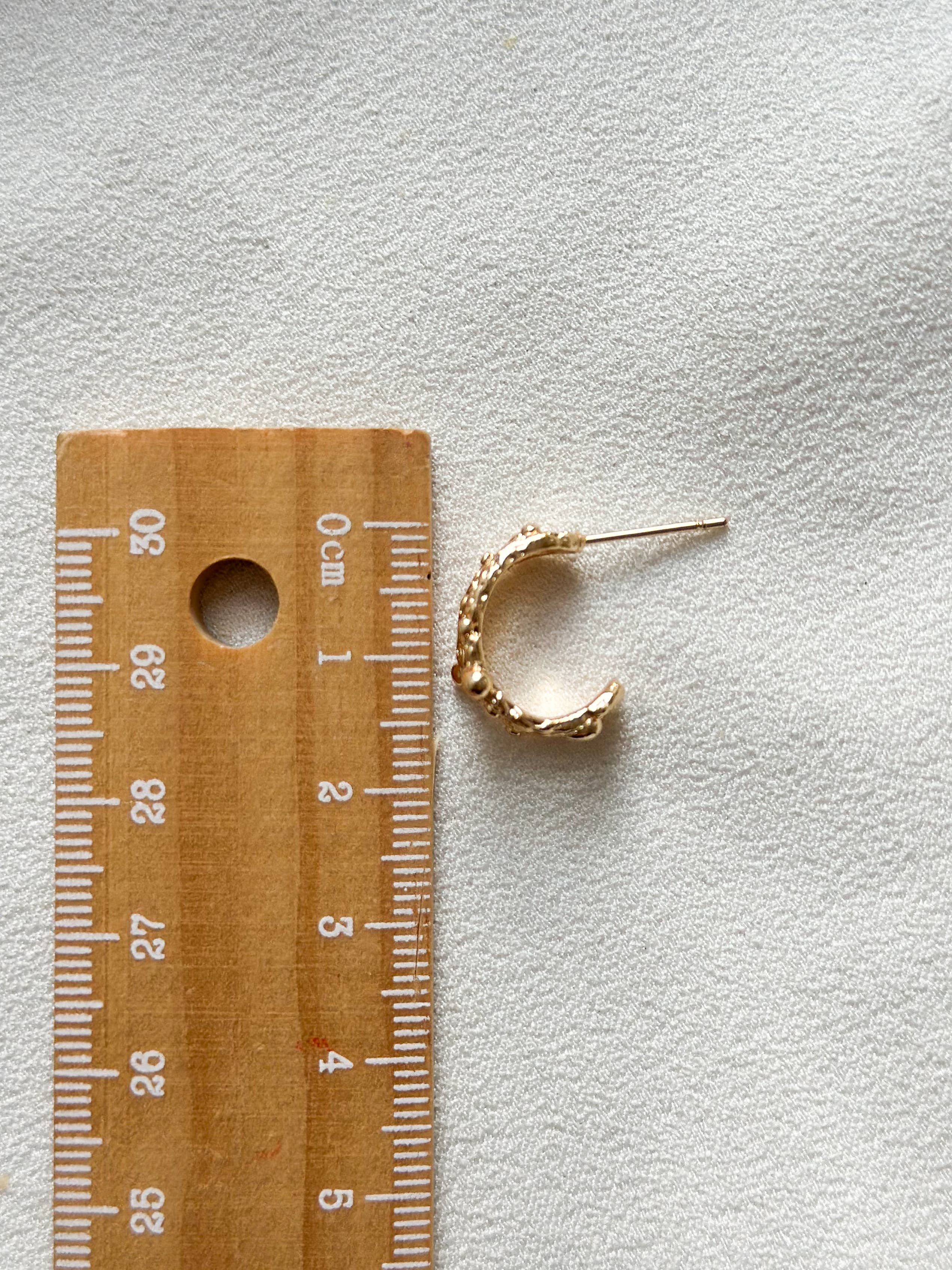 Ellis Grey Jewellery - Vendita all'ingrosso Orecchini a cerchio - Orecchini a doppio cerchio fuso in oro 18k4