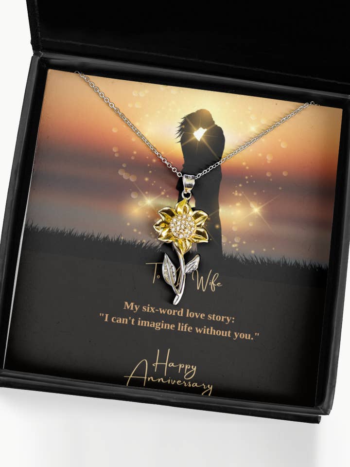 Sunflower Anniversary Necklace for wholesale by Sunday Treasures/ Royally Pampered