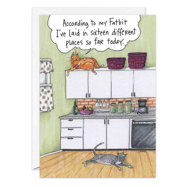 Cats Fatbit Birthday Card - 9038 for wholesale by Oatmeal Studios