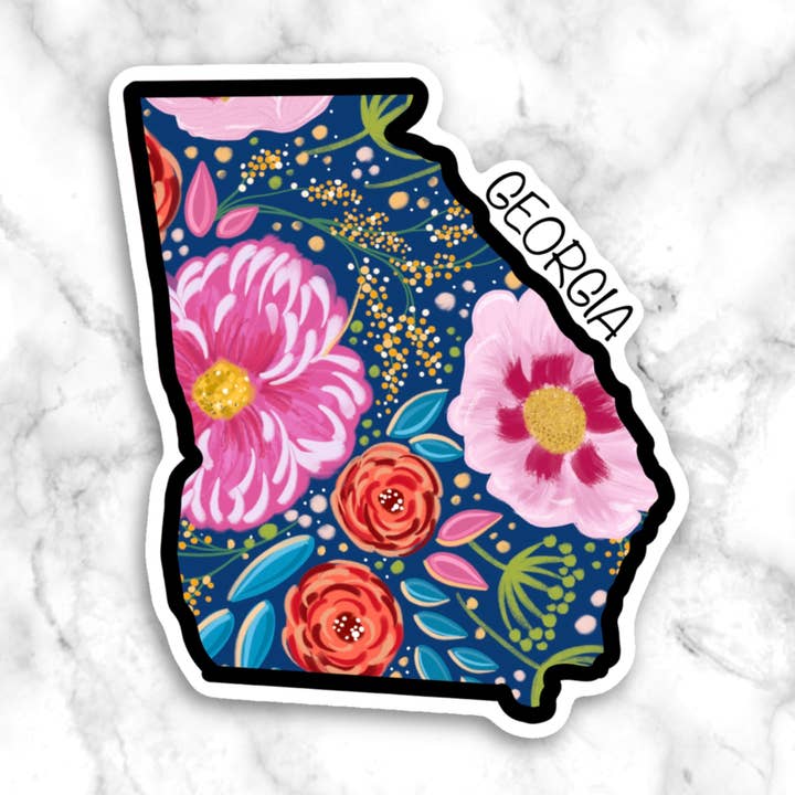 Georgia State Sticker, United States Stickers for wholesale by GatikaChicShop