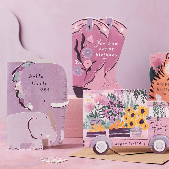 Sister Paper Co. – wholesale Baby card – Elephant New Baby Card | New Parent Card | Baby Cards2