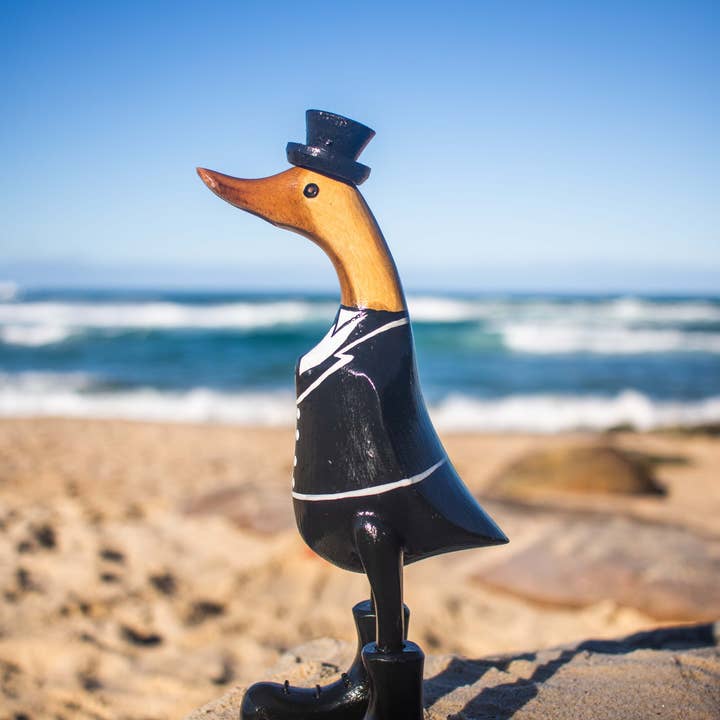 woodbubblebali - Wholesale Decorative Figurine - Canard courant gentleman1