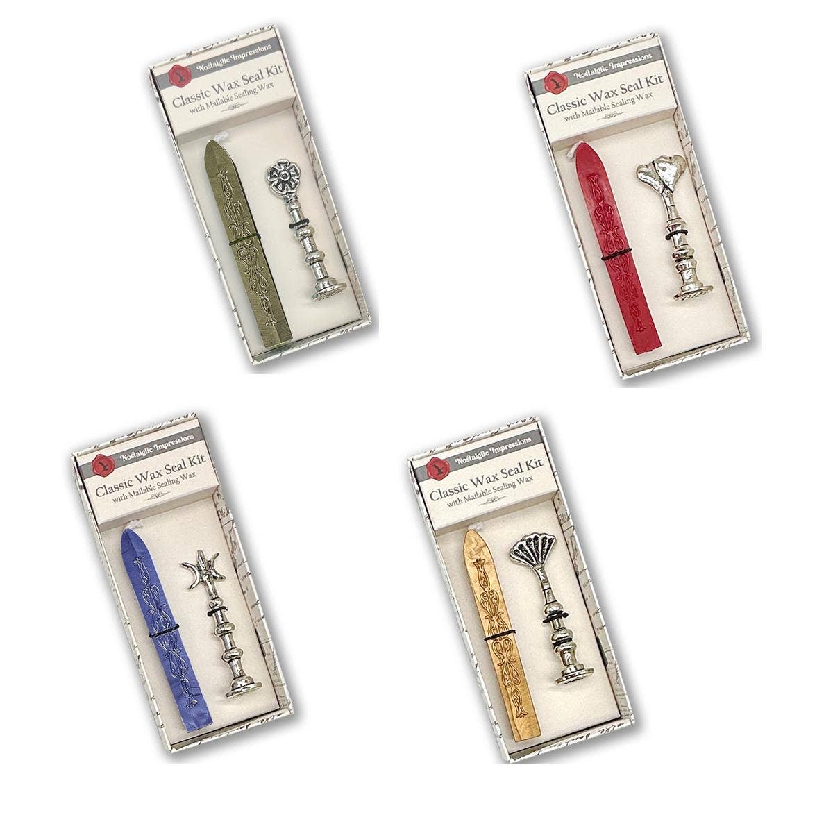 Freund Mayer & Co. - Wholesale Rubber/Decorative Stamp - Heirloom Wax Seal Stamp Kits Silver Antiqued1