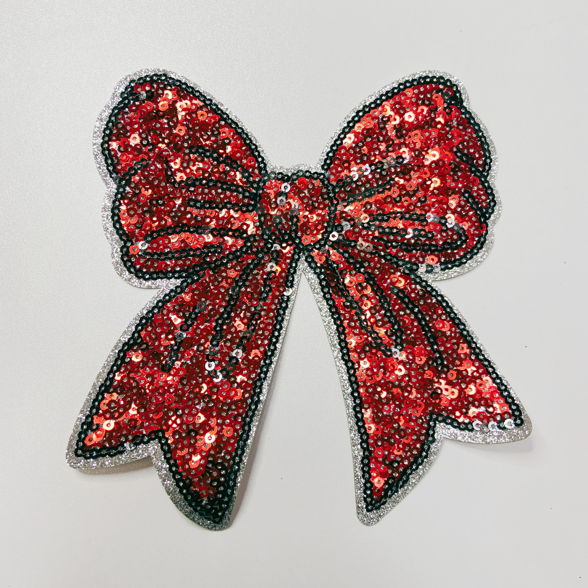 TEELUX - Wholesale Patch - 5.5" Sequin Bow - Sold in Sets of 2 - multiple color choices.  - SEQUIN Patch3
