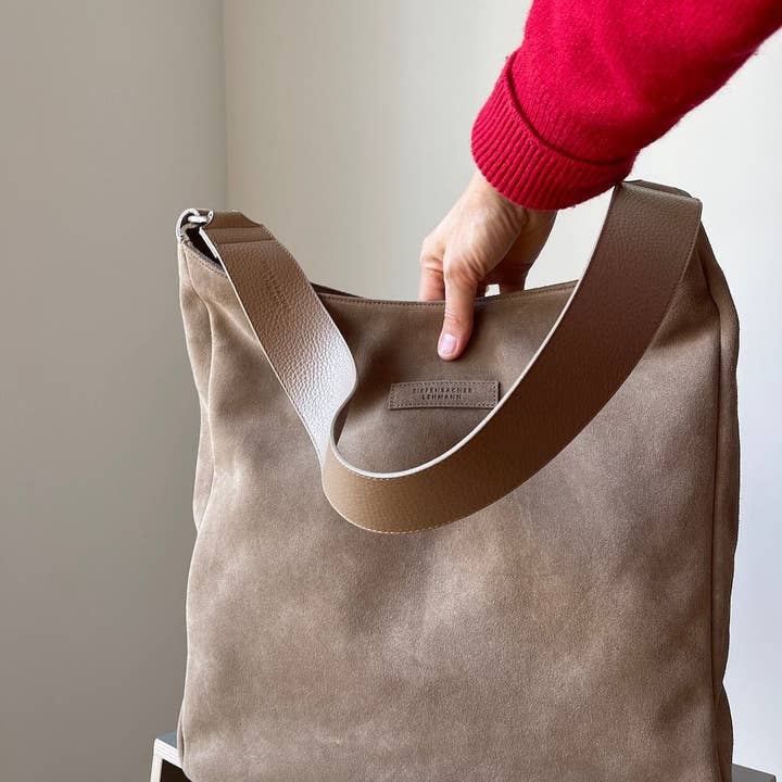 TIEFENBACHER LEHMANN - Wholesale Shoulder Bag - Women's - SHOPPING BAG mocha mousse - light gold1