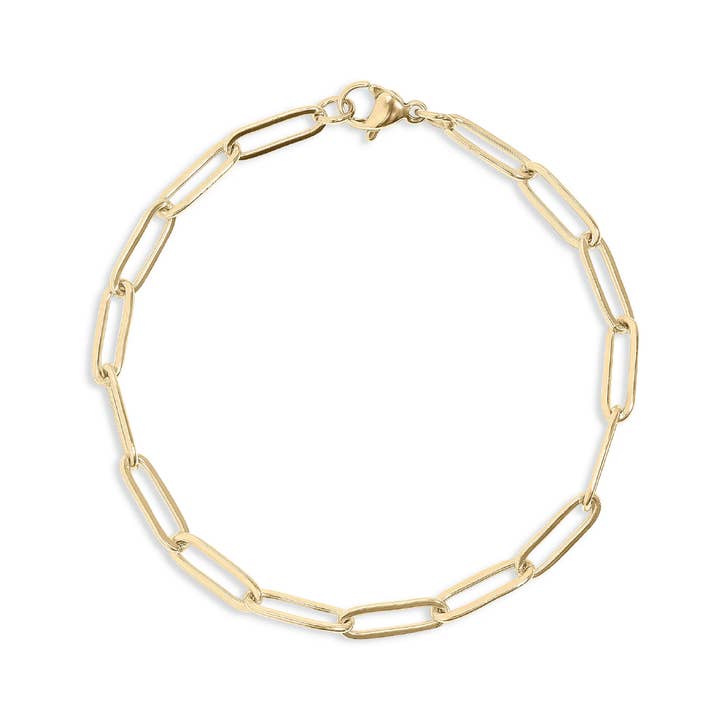 Mint + Sky - Wholesale Link & Chain Bracelet - Paperclip Chain Bracelet1