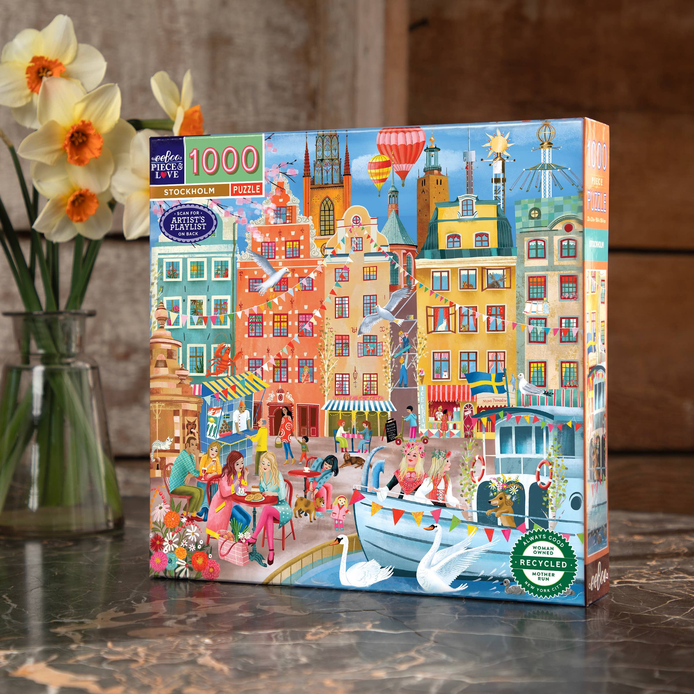 eeBoo - Wholesale Puzzle - Adult - Stockholm 1000 Piece Puzzle3