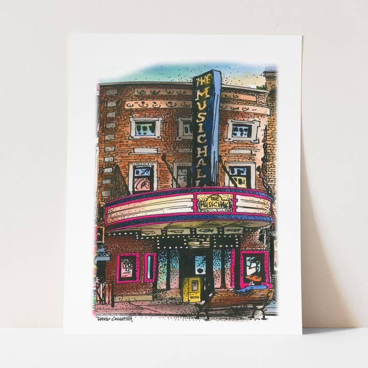 Danforth Music Hall Toronto Poster for wholesale by Totally Toronto Art/Sassy City Studio