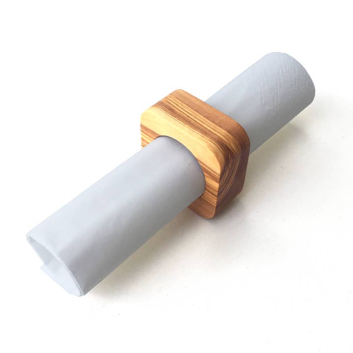 medina mood - Wholesale Napkin ring - Olive wood round napkin ring