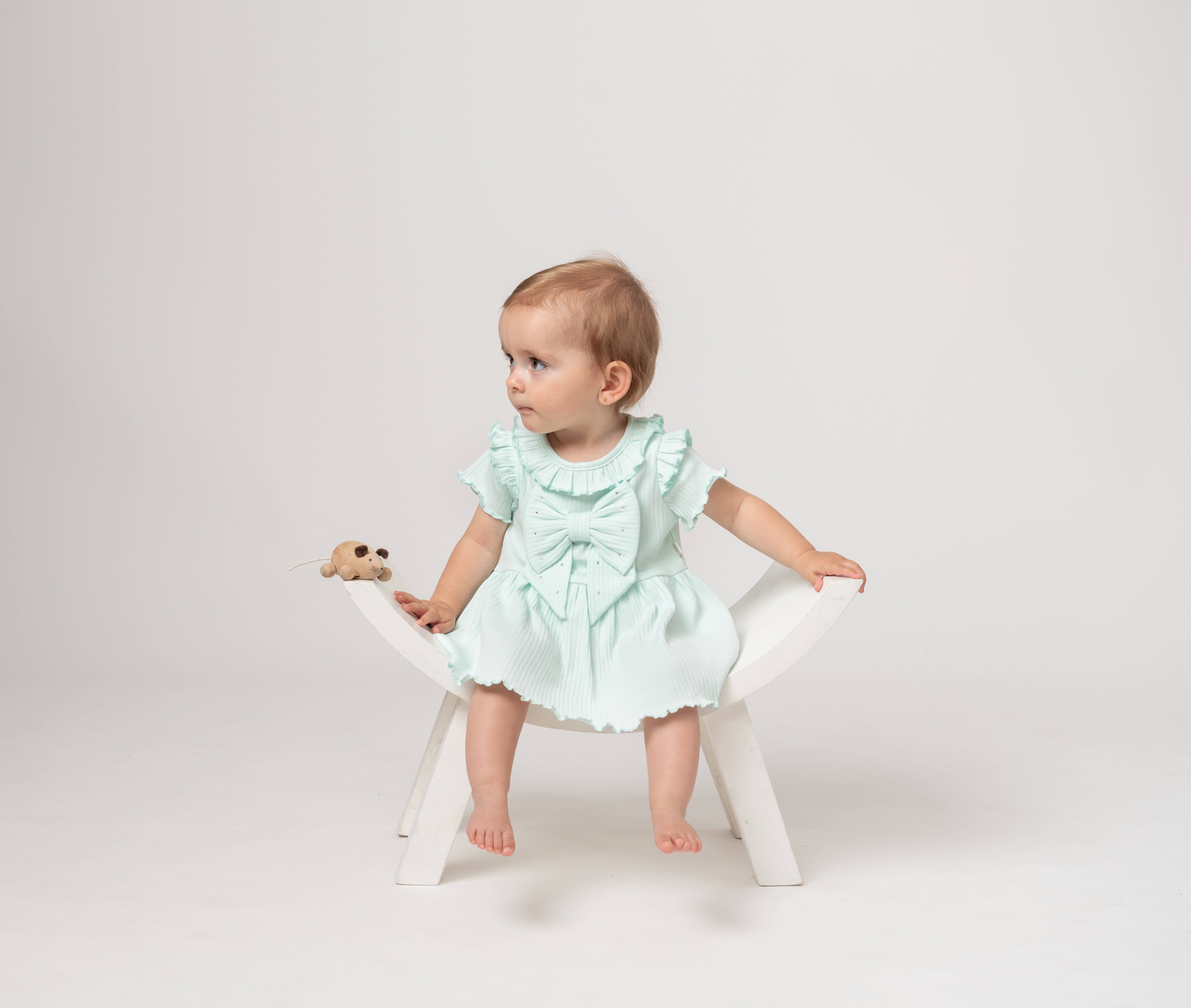 Caramelo Kids - Wholesale Clothing Set - Baby - Ribbed Frill Jampant Set with Turban3