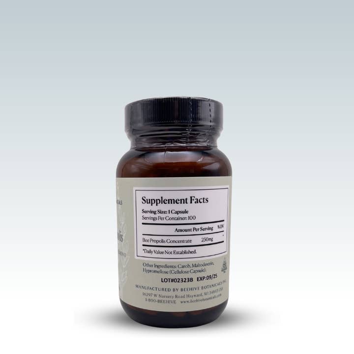 Beehive Botanicals - Wholesale Oral Supplement/Vitamin - Propolis Capsules1