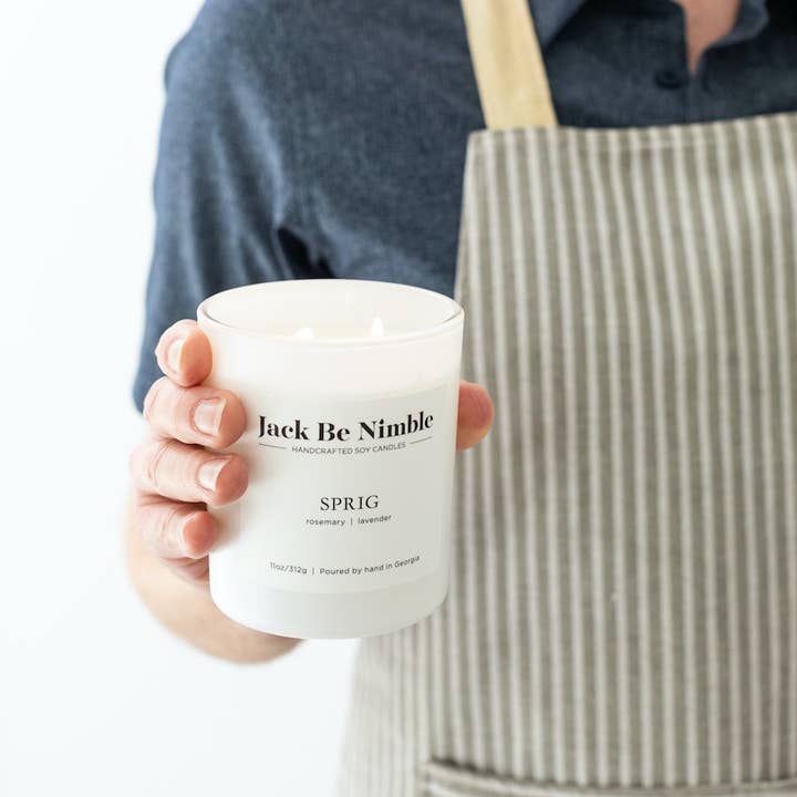 Jack Be Nimble Candles - Wholesale Jar/Filled Candle - 11oz Sprig Scented Soy Candle