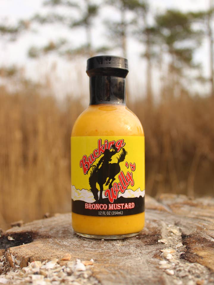 Moutarde Bucking Willy's Bronco, 12 oz pour la vente par Ashburn Sauce