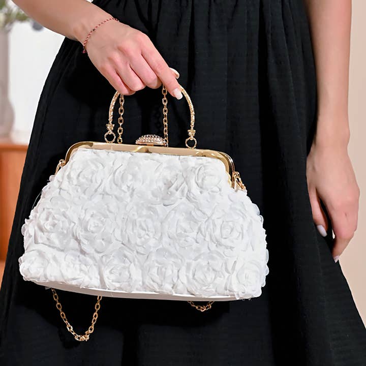 Sensibling Corp. - Wholesale Clutch Bag - Women's - Floral Evening Handbag / Clutch / Crossbody Bag