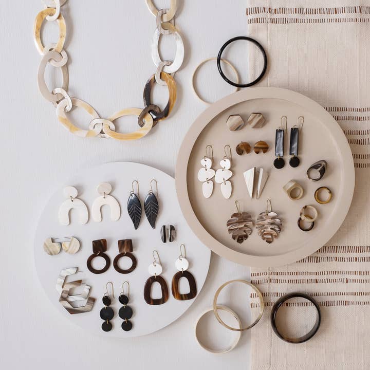 MAADILI COLLECTIVE - Wholesale Dangle Earrings - Large Leaf Earrings5