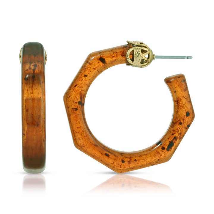 1928 Smycken Tortoise Hoop-örhängen för wholesale av 1928 Jewelry