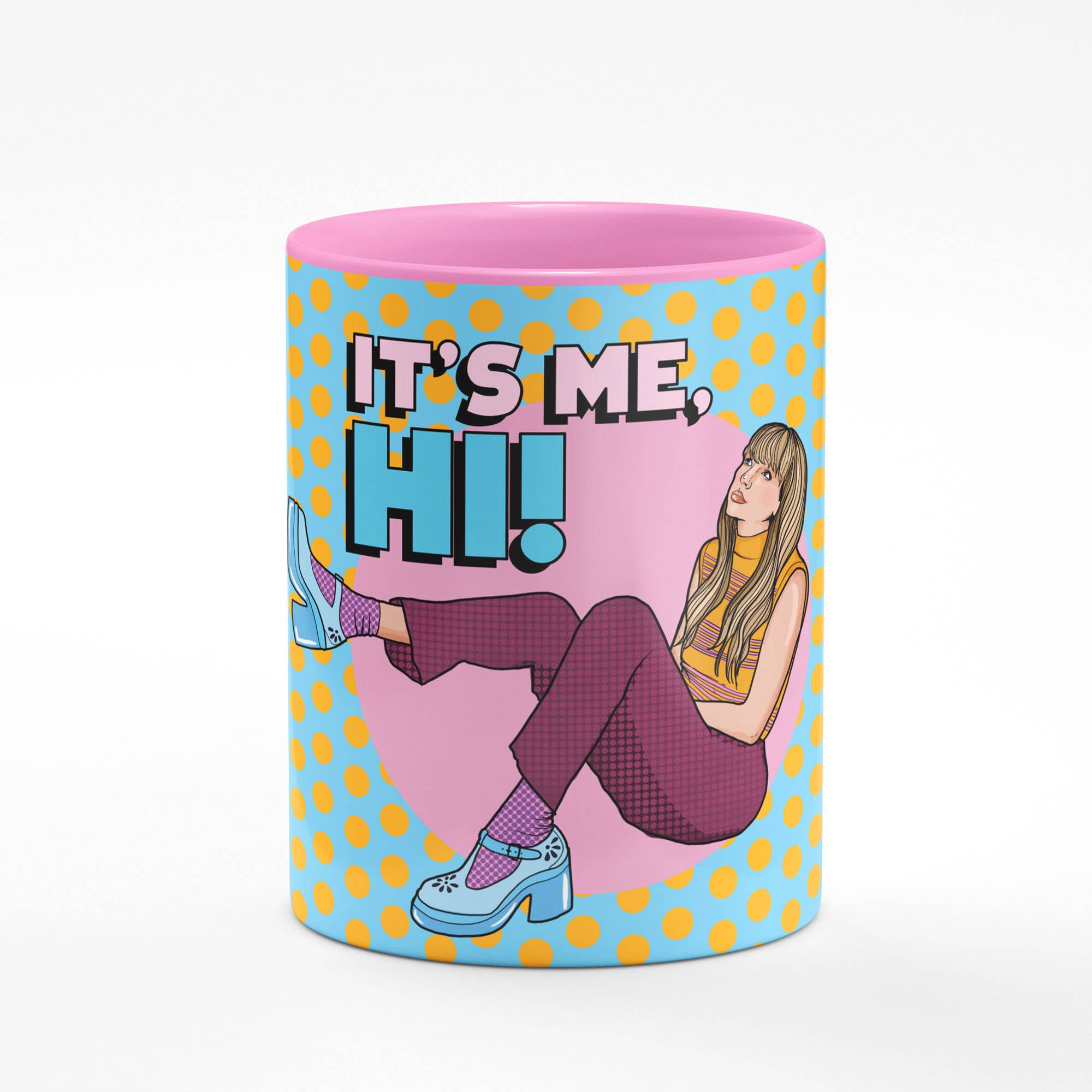 Studio Soph (We Pay Your Import Fees - We Ship DDP) - Wholesale Coffee Mug - Taylor It's Me Hi! Pink Mug1