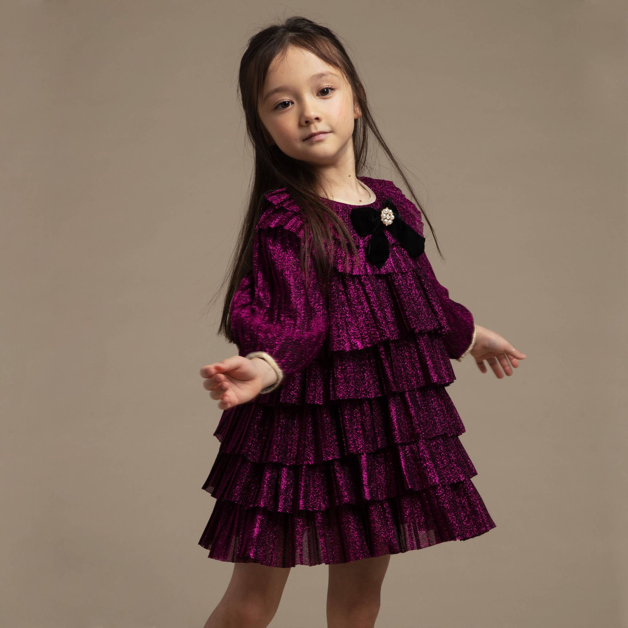 Petite Hailey – Großhandel Kleid – Kinder – Mehrlagiges Kleid25