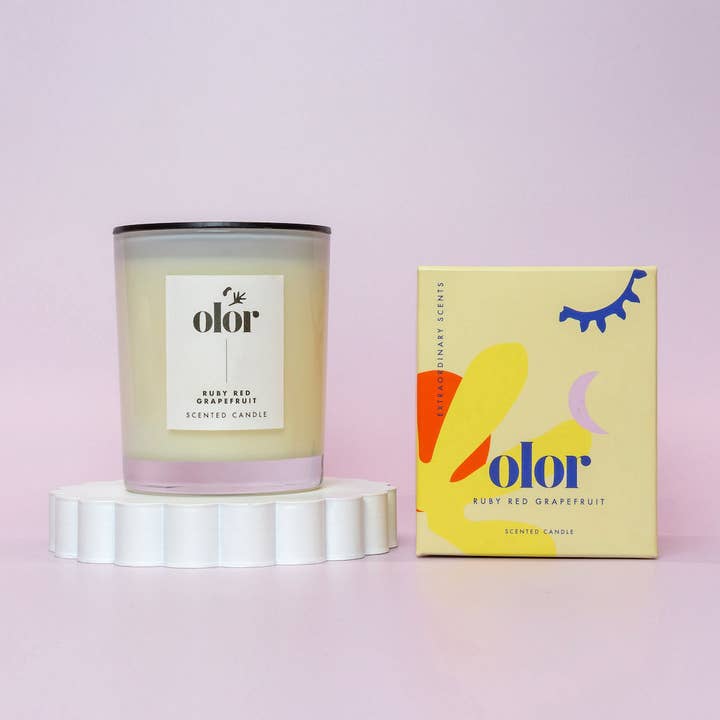 Ruby Red Grapefruit Classic Candle for wholesale by OLOR