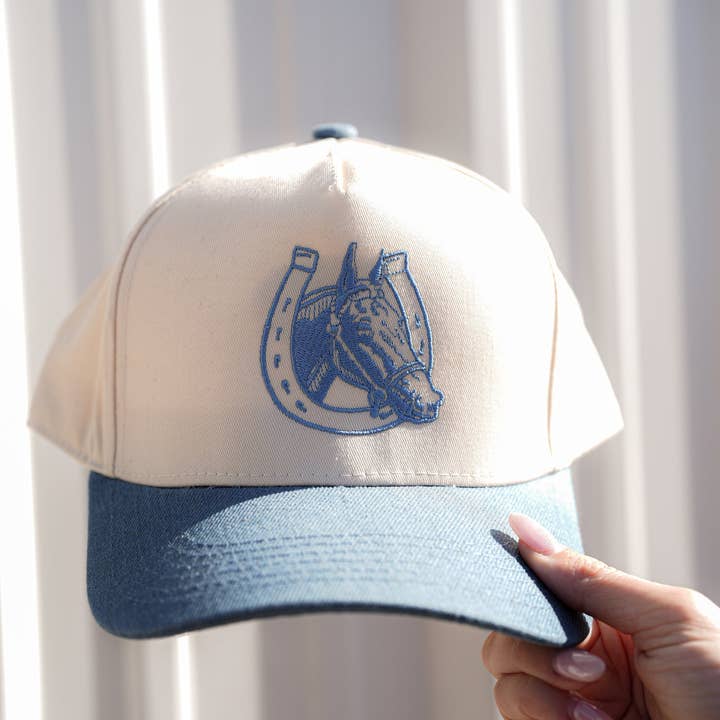 Summer Tees - Vendita all'ingrosso Cappellino da camionista - Donna - CAPPELLO IN TELA LUCKY HORSE1