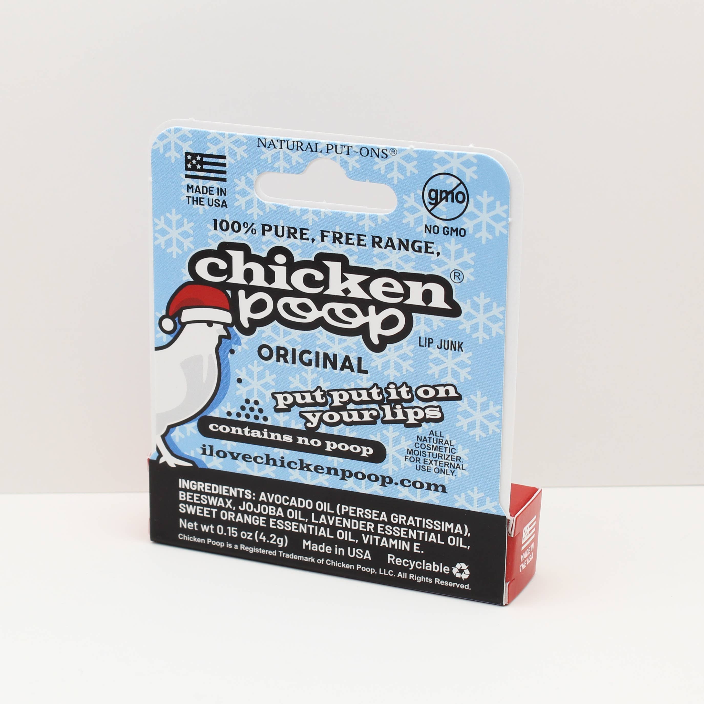 Chicken Poop - Venta al por mayor Bálsamos labiales - Bálsamo Labial Chicken Poop® CHRISTMAS ORIGINAL, 16 uds. HANG TAB2