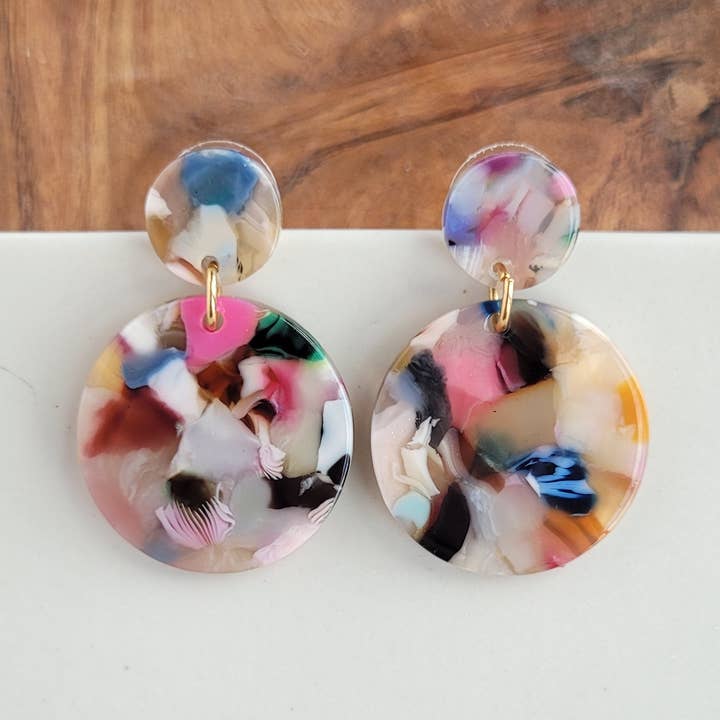 Boucles d'oreilles Addy - Multicolore // Bijoux, Cadeaux, Automne pour la vente par Spiffy & Splendid