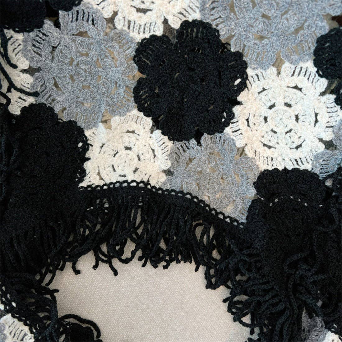 Funkyrel® Atzbranding Limited - Wholesale Knit Sweater - Women's - Crosa - Floral Pattern Hollow Knit Sweater5