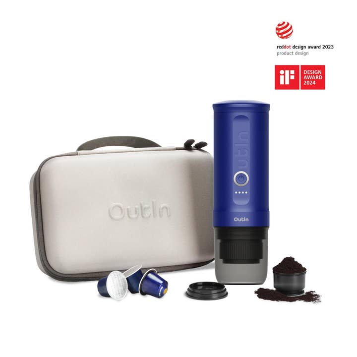 Nano Portable Espresso Machine Set (Ocean Blue) for wholesale by Outin