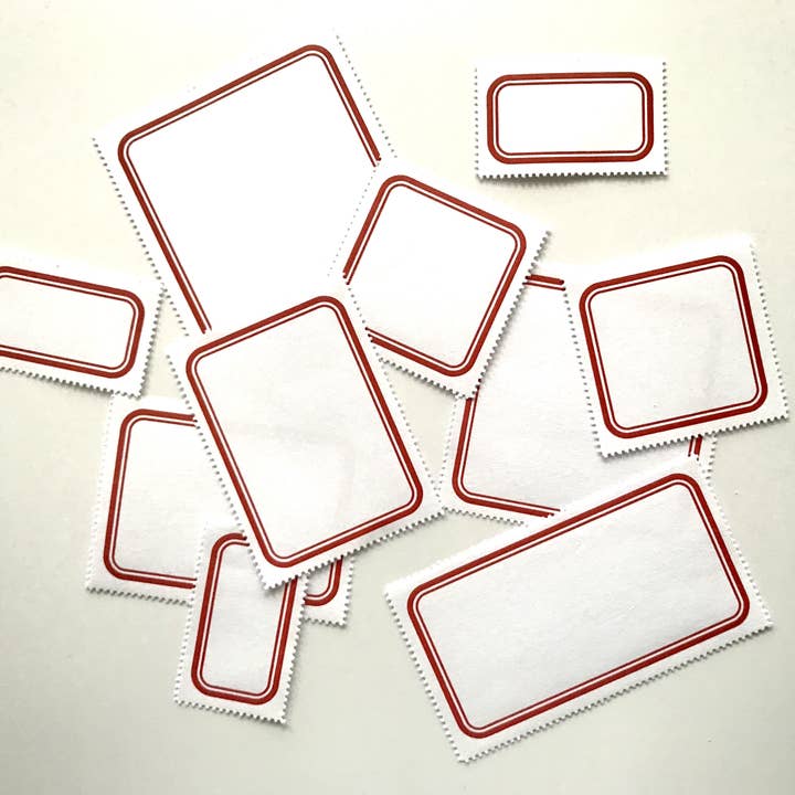 The Portland Stamp Company - Wholesale Gift Tag Label - Blank Labels — Classic, Red10