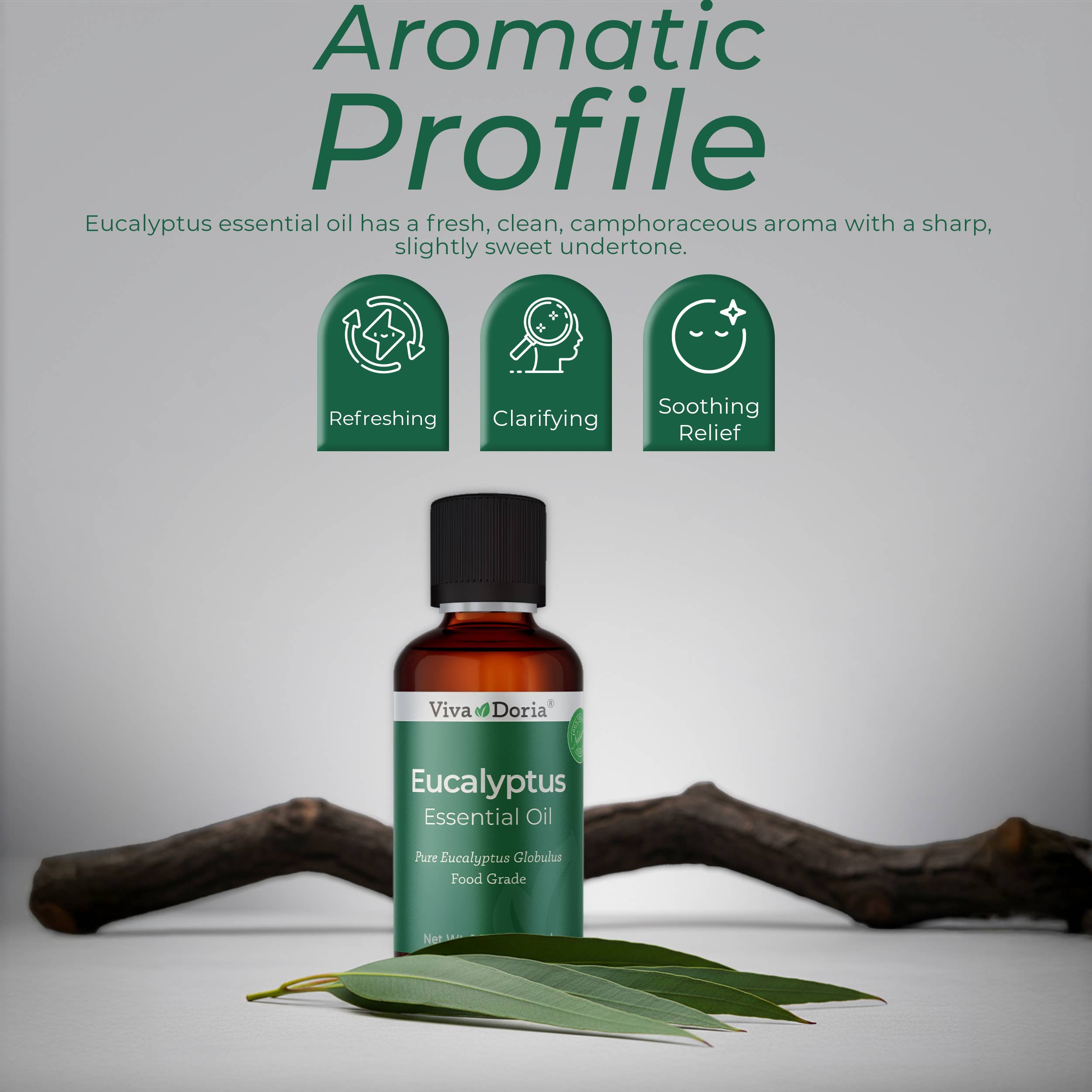 VIVA DORIA INC. - Wholesale Essential Oil - Eucalyptus Essential Oil, Food Grade, 30 mL (1 Fluid Ounce) 2