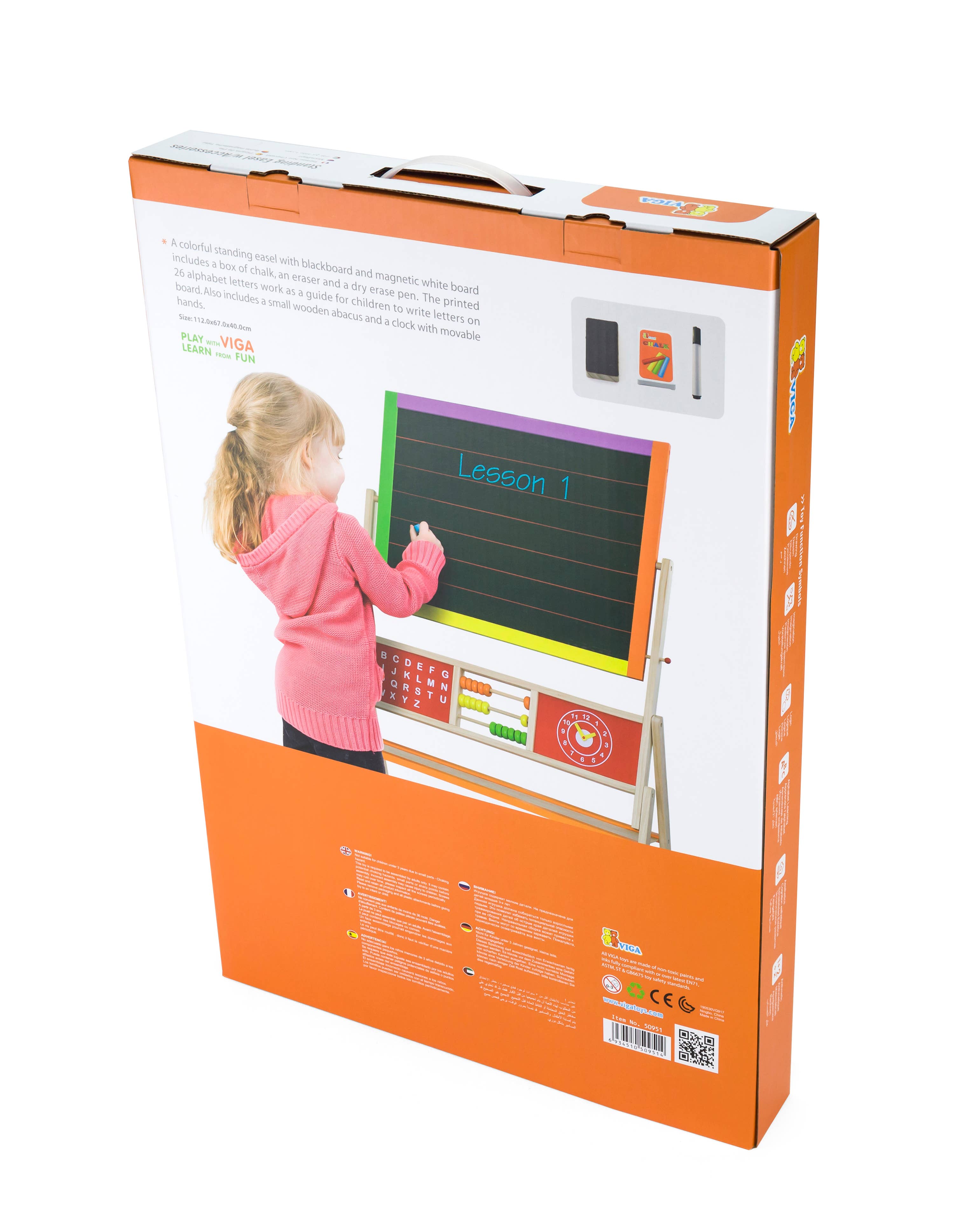 Trade Toys Limited – wholesale Easel – Viga Two Sided Standing Easel3