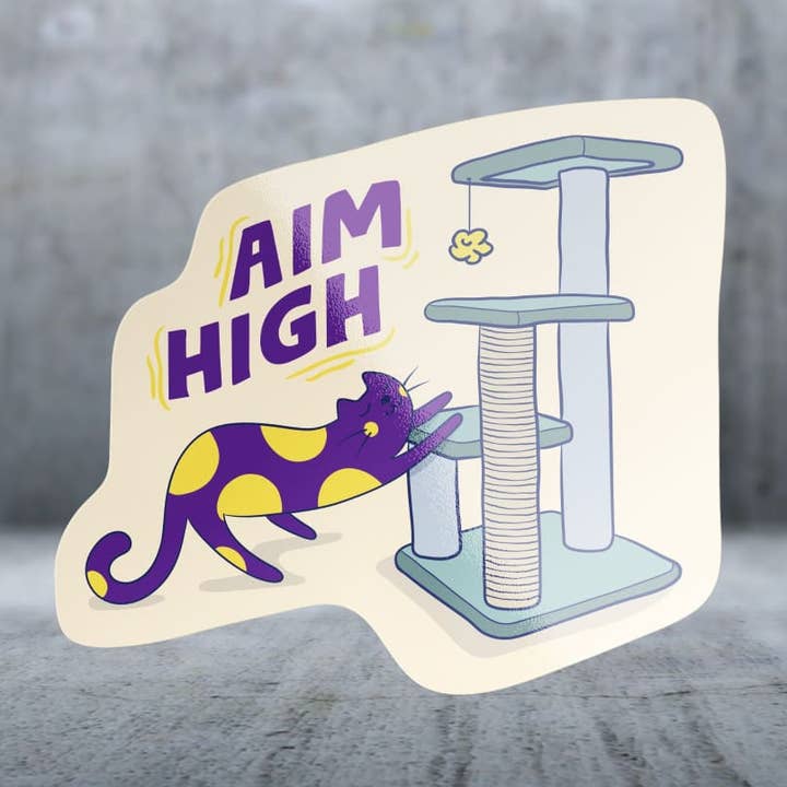 Scratch Post Saying - Sticker for wholesale by Two Feet Treats