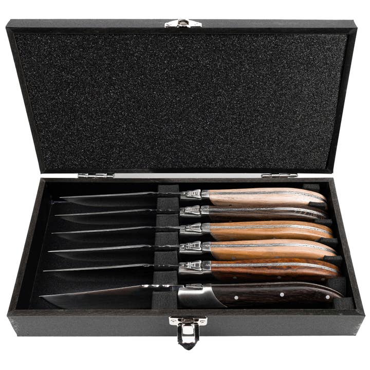 Laguiole du Monde - Wholesale Knife Set - Set of 6 Laguiole Du Monde Steakknives3