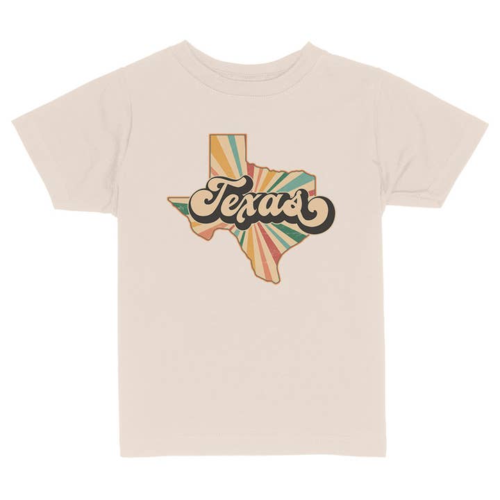Camisa retro de Texas para niños y jóvenes para venta al por mayor de Itsy Bitsy Bella Co