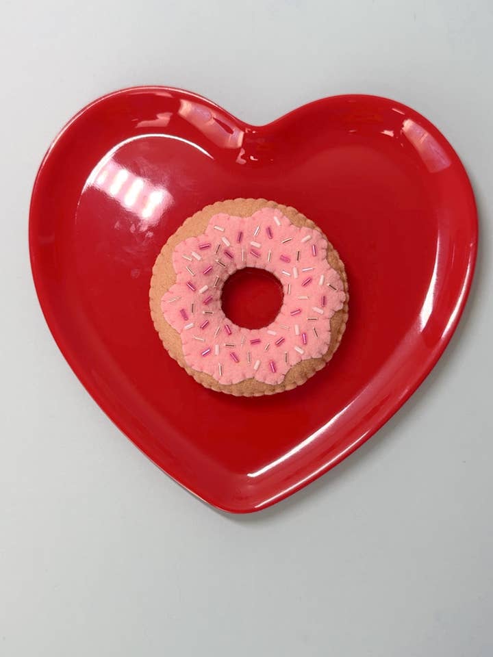 Beaded Valentines Day Donuts for wholesale by Knotty By Nature