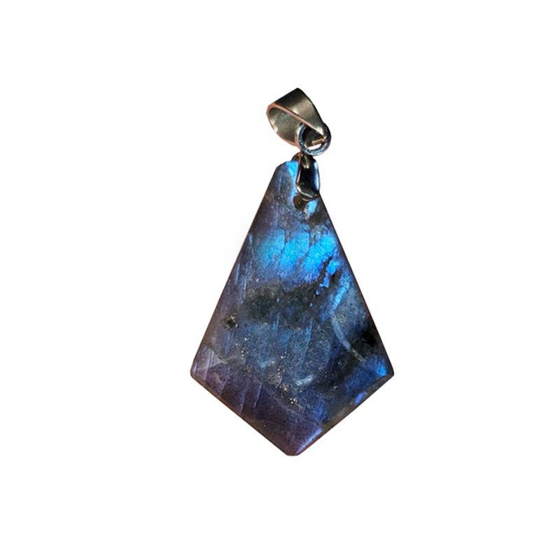 Artisans de Madagascar - Wholesale Pendant/Charm Necklace - Labradorite EXTRA Kite pendant from 2 to 3.5 cm1