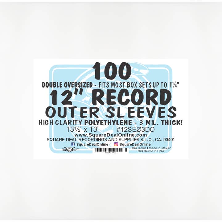 Square Deal Recordings & Supplies - Wholesale Music accessory - 12" Double Oversize LP Record Outer Sleeves For Box Sets6