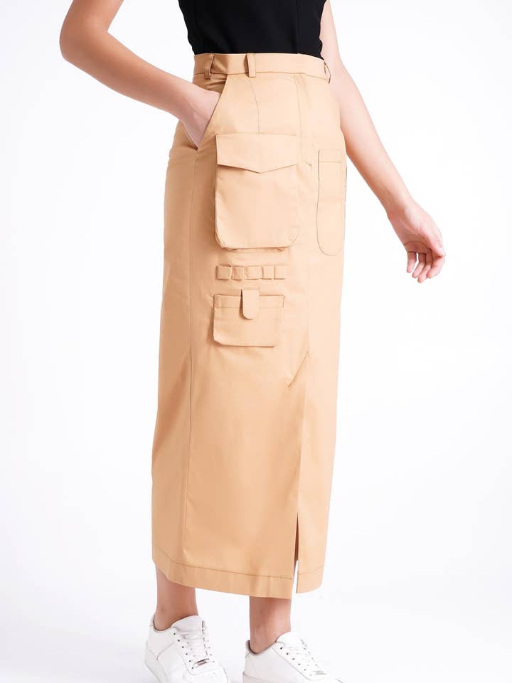 Long cotton skirt for wholesale by MERCES