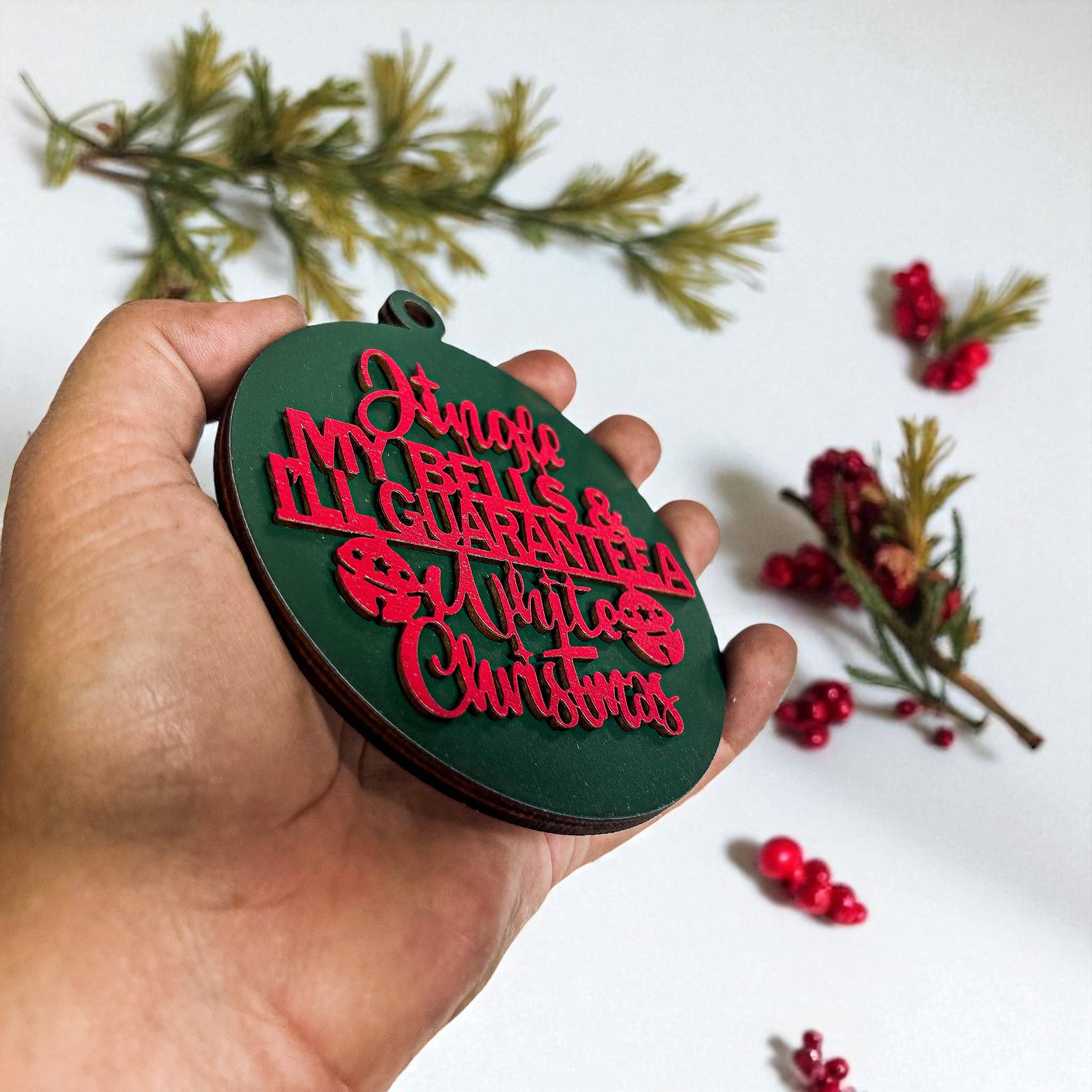 Gia Roma - Wholesale Ornament - Hanging Christmas Decor + Handmade Wooden Ornament Funny118